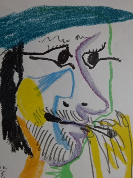 Picasso, Pablo (Malaga 1881 - 1973 Mougins). Portr