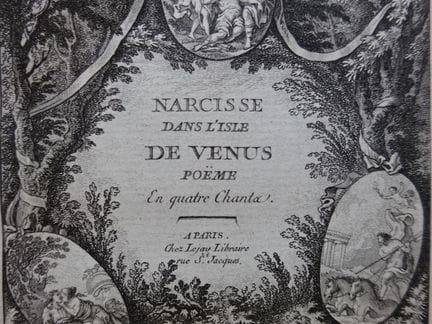 (Malfilatre, JCL). Narcisse dans l'isle de Venus. 