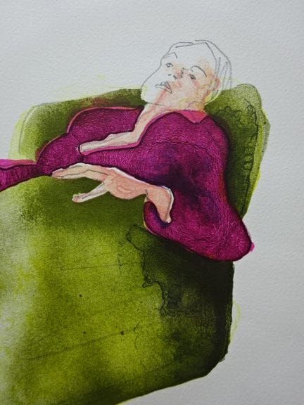 Völker, Cornelius (Kronach 1965). Sitzende Frau im