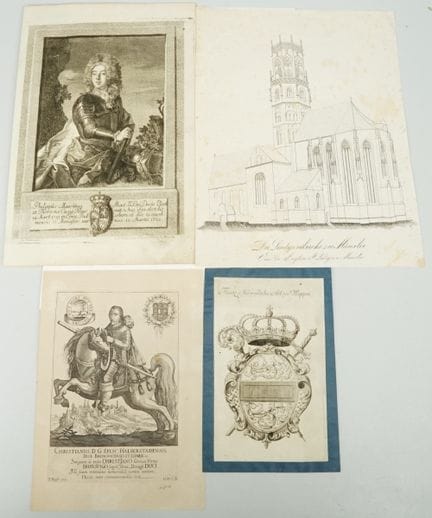 4幅蚀刻版画  布伦瑞克的克里斯蒂安公爵  约1620年 第二版（约1620年） 埃伯哈德·基泽尔（
