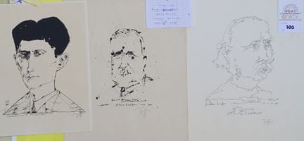 扬森，霍斯特（1929年出生于汉堡；1995年逝于同地，作品现藏于国际博物馆）：《诗人肖像》：海因里