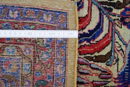 Antico tappeto “Paradiso” di Tabriz con pesci, 190