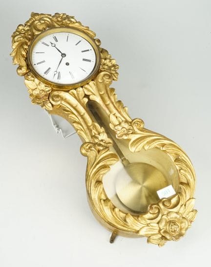 Orologio da parete in stile rococò, Germania, 1800