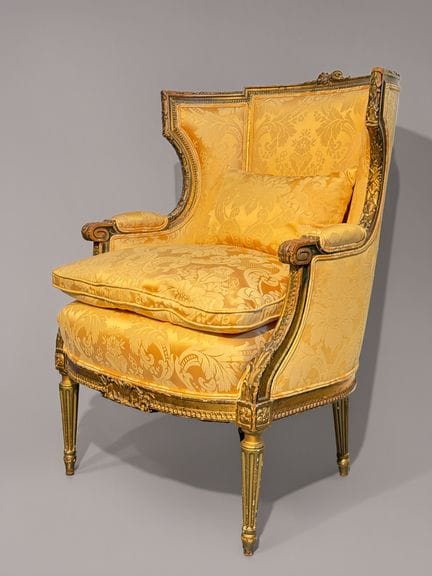 Bergère de estilo Luis XVI, Francia, finales del s