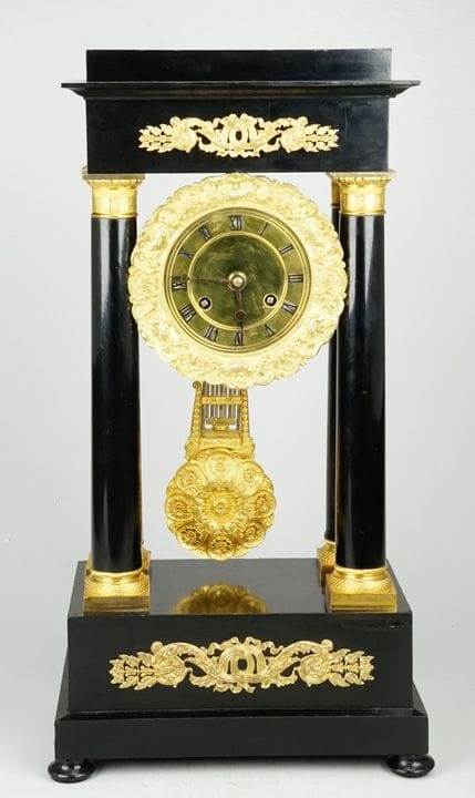 Orologio da porta Napoleone III ebanizzato, movime