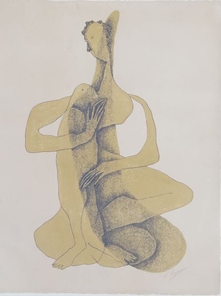 劳伦斯，亨利（1885年巴黎—1954年同地）：《蹲坐的女子》， 1950年，39/75，手工纸上的
