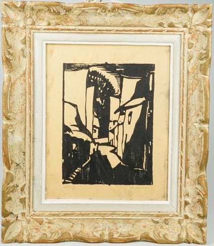 罗尔，阿洛伊斯（1887年出生于明斯特；1953年逝于阿尔伯斯洛）：表现主义画家。 木刻《乡村小路》