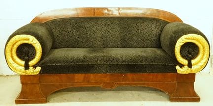Canapé Biedermeier du nord de l'Allemagne avec acc