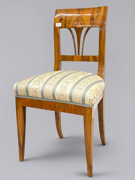 Silla de estilo Biedermeier, 1820. Silla de estilo