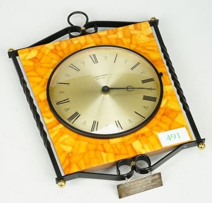 Orologio da parete Butterscotch: struttura in meta