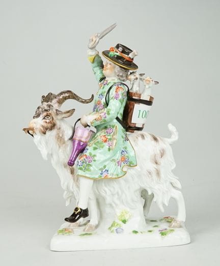 Porcellana di Meissen (marchio a forma di spada bl