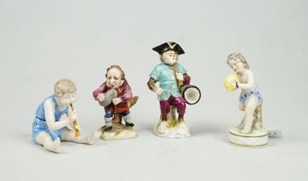 Sandizell Dresden, Augarten Wien: Gruppe von 4 Mus