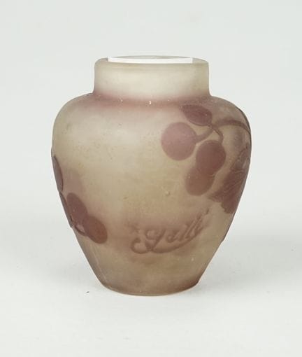 Emile Gallé - Nancy: piccolo vaso a soffio con dec