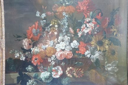 卡斯特尔斯三世，彼得（安特卫普 1684 — 1749 里士满）：华丽的花卉静物画，布面油画，重新衬