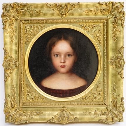Ritratto di ragazza del tardo Biedermeier, 1853. R