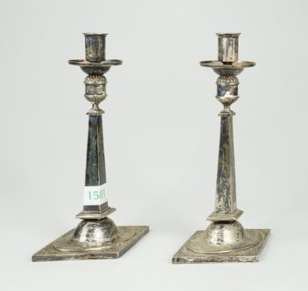 Par de candelabros de Augsburgo del maestro Joh. C