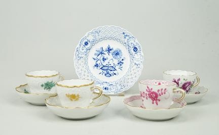 Meissen statale (marchio a forma di spada blu sott