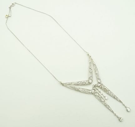 Straordinaria collana Art Déco con diamanti, Franc