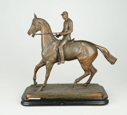 Fantino a cavallo, bronzo rosso, 1865 circa; opera