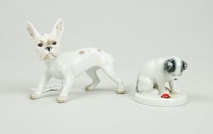 Augarten Wien, Royal Copenhagen: Paar Hundefiguren
