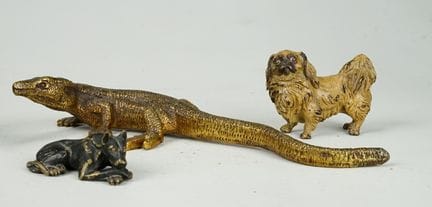 Varie: piccola collezione di bronzi viennesi, 4 pe