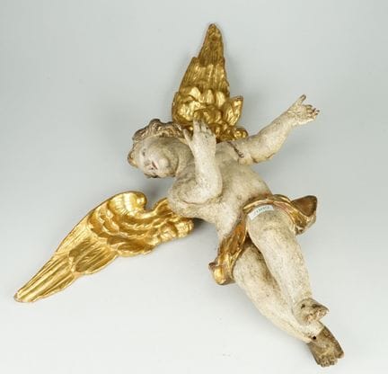 Grande putto barocco, XVII/inizio XVIII secolo. Le