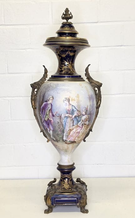 Petit: Vaso decorativo con coperchio in stile Sèvr
