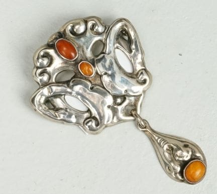 Grann &amp; Laglyes, Danimarca: spilla in argento 