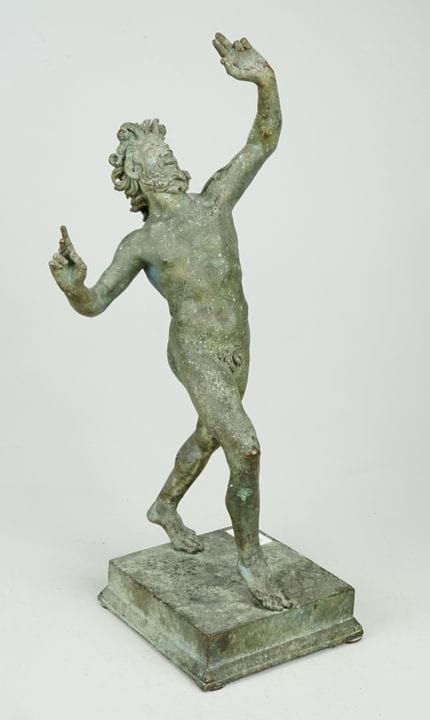 Fauno danzante, XIX secolo. Bronzo patinato in sti