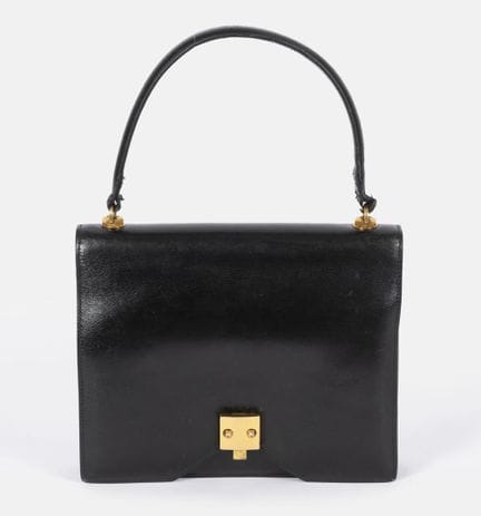 HERMES 
Borsa G8 in pelle di vitello nera tipo “bo