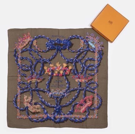 HERMES
Cashmere and silk scarf, “The Rite of Sprin