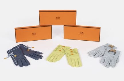 HERMÈS
Set consisting of three pairs of gloves, ci