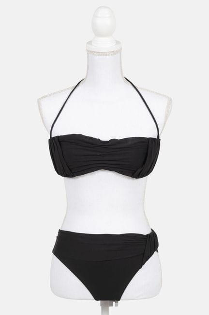 LA PERLA
Black two-piece swimsuit with a draped lo