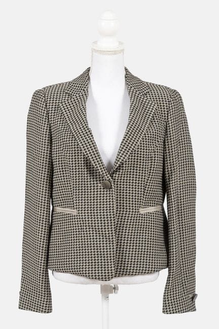 ARMANI
Black and gray viscose and polyester tailor