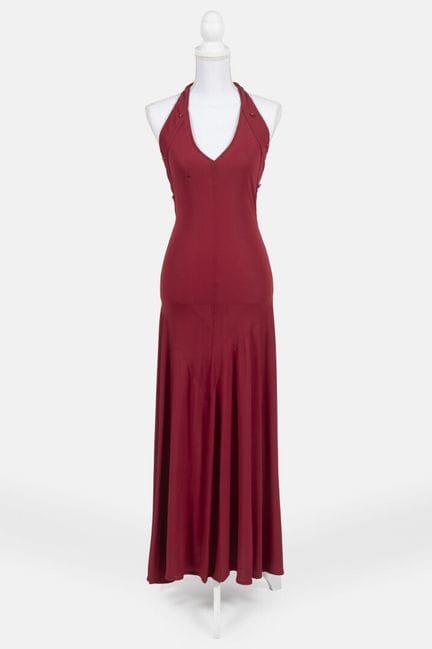 REINHARD LUTHIER
Aliata long dress in burgundy jer