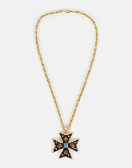 KENNETH JAY LANE
Necklace with a black resin Malte