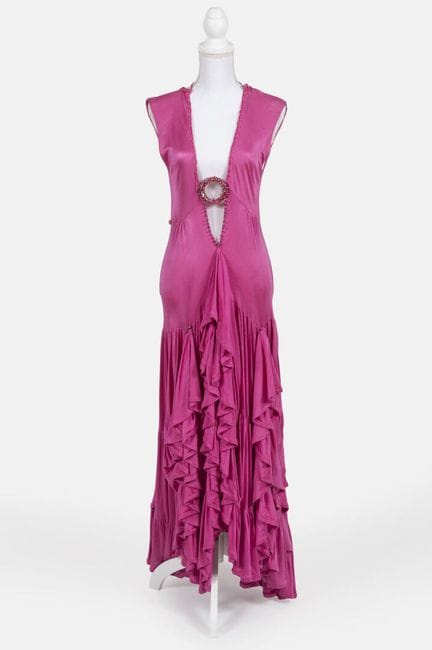 REINHARD LUTHIER
Pink Carmen-style sleeveless dres