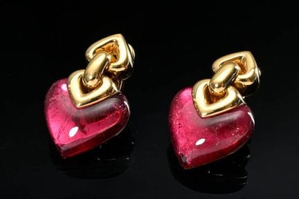 Paire de boucles d'oreilles Bulgari « Doppio Cuore