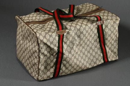 Sac « Duffle Bag » Gucci vintage, en toile à logo 