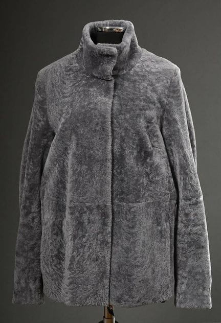 Veste en peau d'agneau « Graue Iris » d'Arnim, ave
