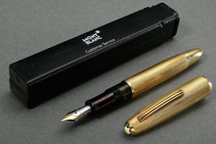 Stylo plume Montblanc en or jaune 585 « Meisterstü