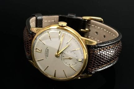 Montre-bracelet Arsa vintage, or jaune 750, remont