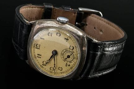 复古马文表业公司（Marvin Watch Company）腕表，925银，手动上链，6点钟位置设小
