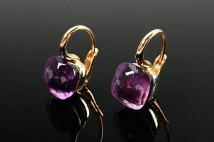 Paire de boucles d'oreilles Pomellato « Nudo » en 