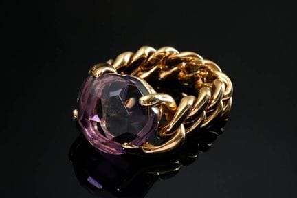 Bague-chaîne Pomellato « Lola » en or rose 750, se