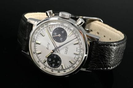 Chronographe Arly vintage, acier inoxydable, remon