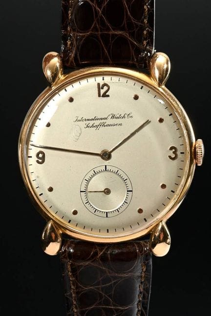 International Watch Co 750玫瑰金“Caliber 83”腕表，手动上链，约
