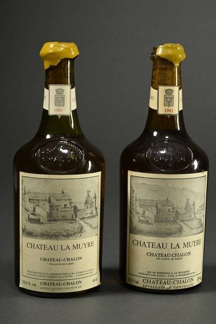 2 botellas de Château la Muyre, vin jaune de Garde