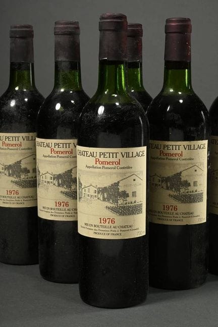 6 botellas de vino tinto Chateau Petit Village de 