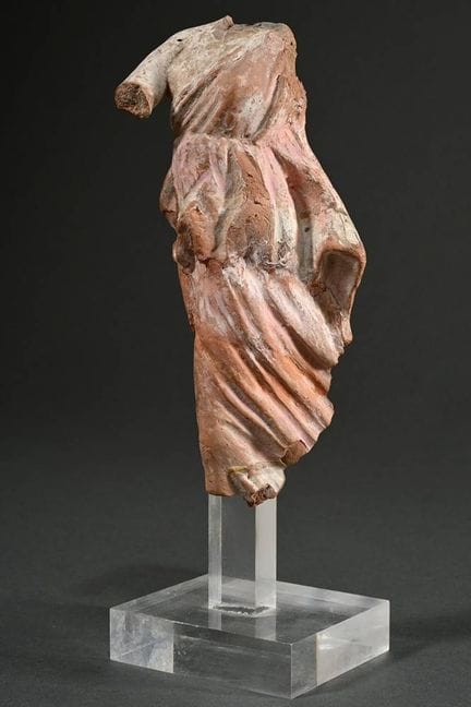 Figurine antique en terre cuite « Torse d'une dans